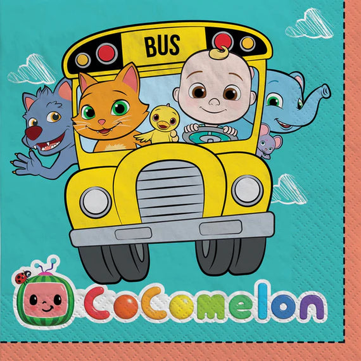 Cocomelon Lunch Napkins 16Pk