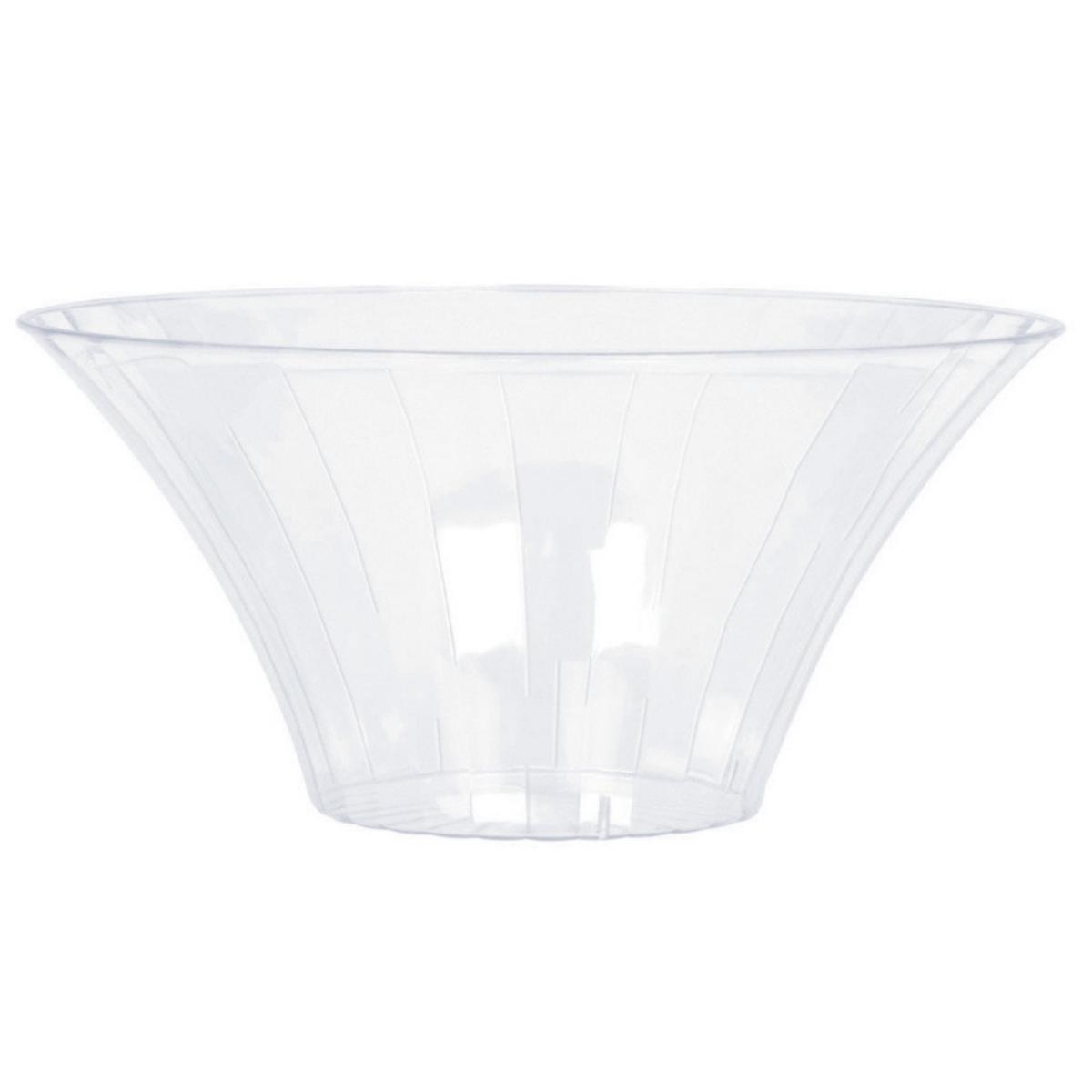 Flared Bowl Plastic Clear Small 18cm