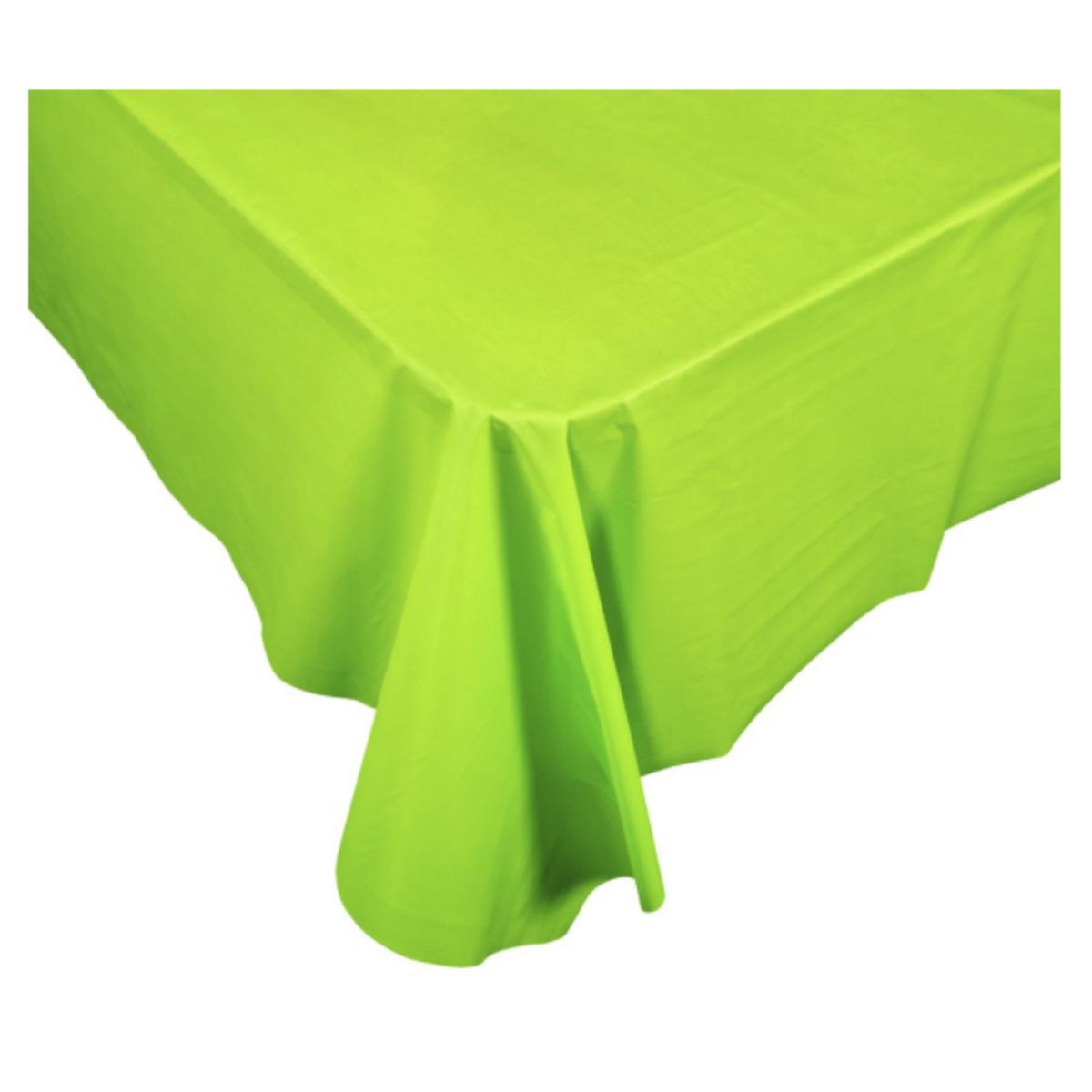 FS Rectangle Lime Green Table Cover 270cm