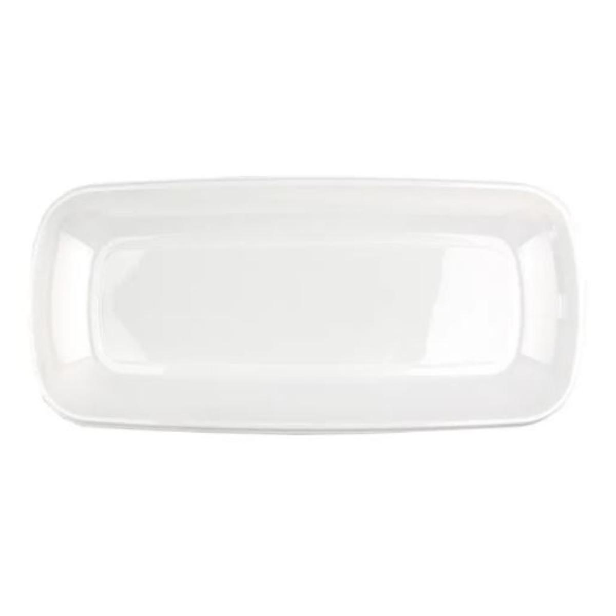 Oblong Tray White Large 56x22.5cm Pk2