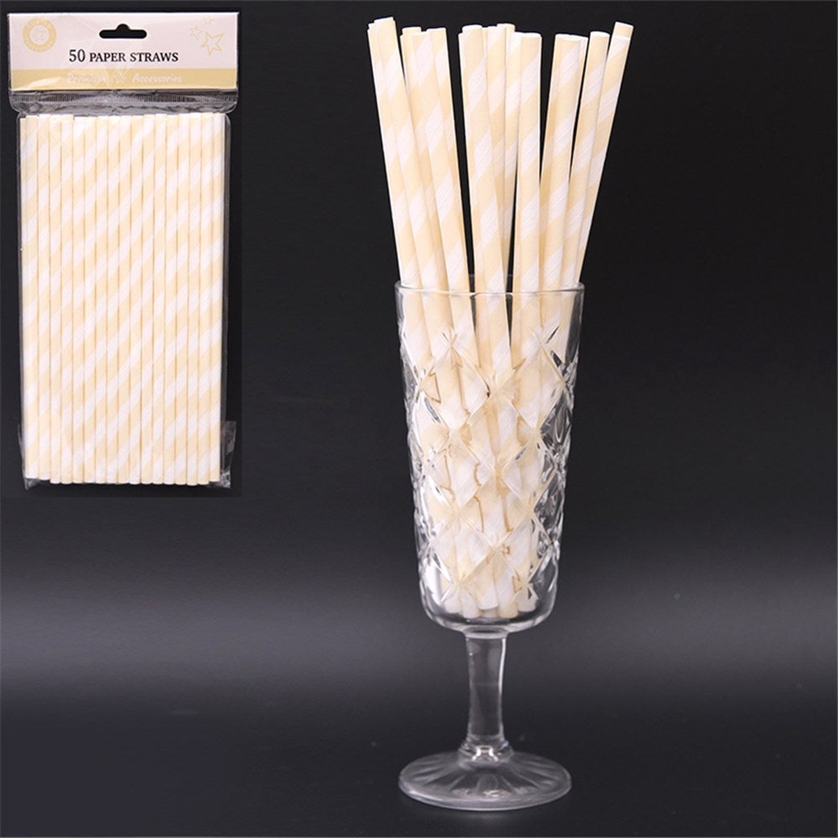 Porcelain Paper Straws Pk Of 50