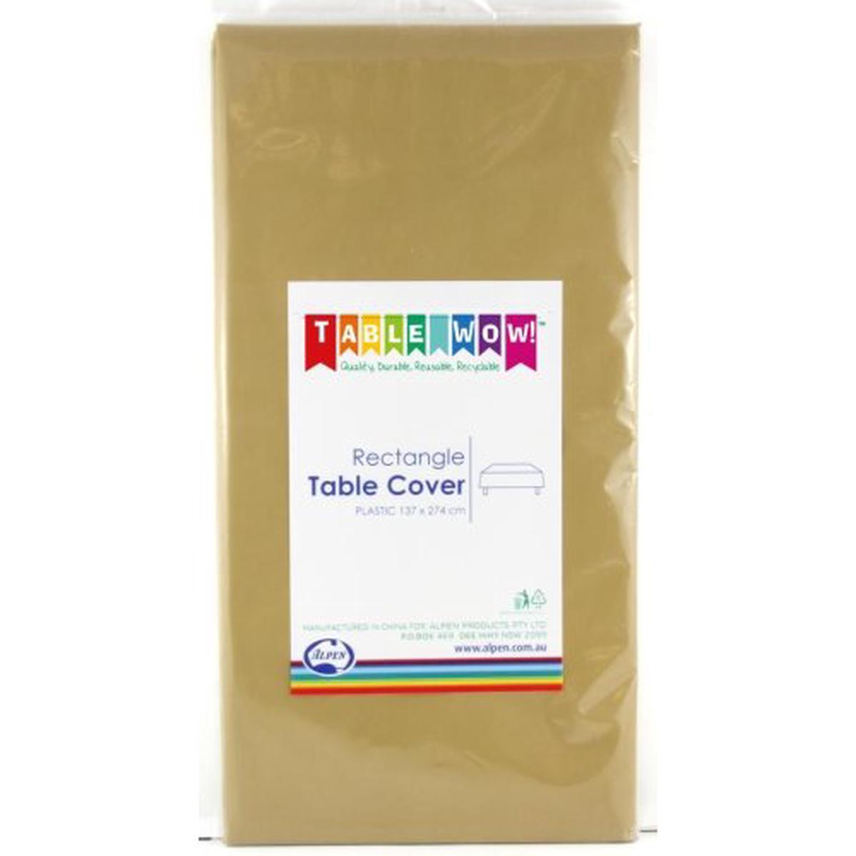 Rectangle Tablecover Gold