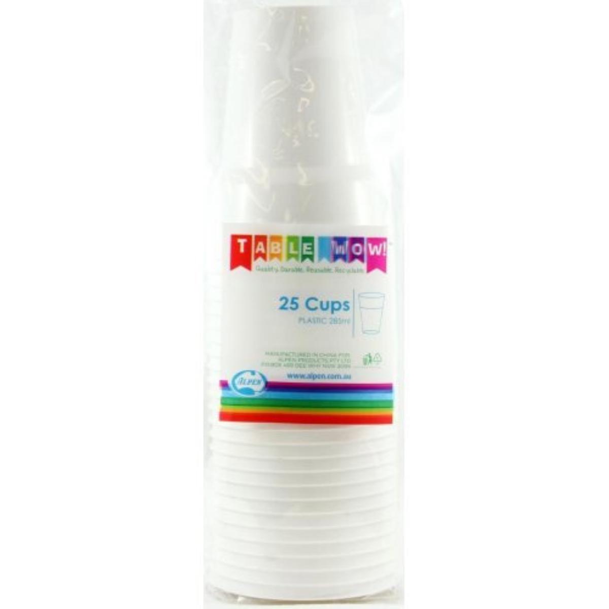 Reusable Cup 285ml White 20Pk