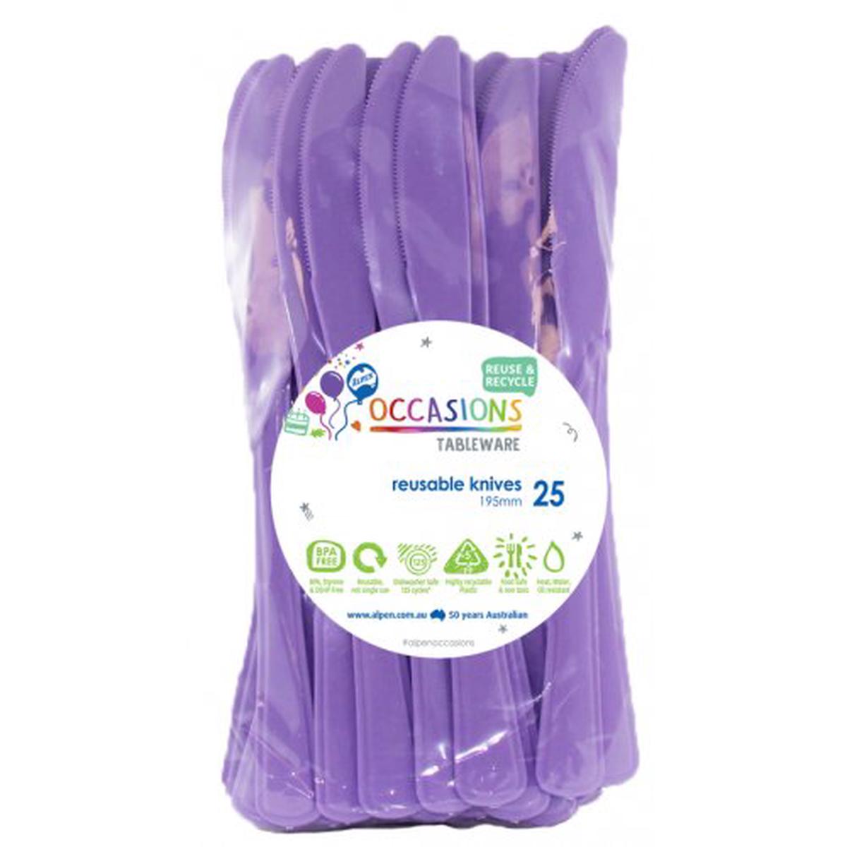Reusable Knives Lavender 20Pk