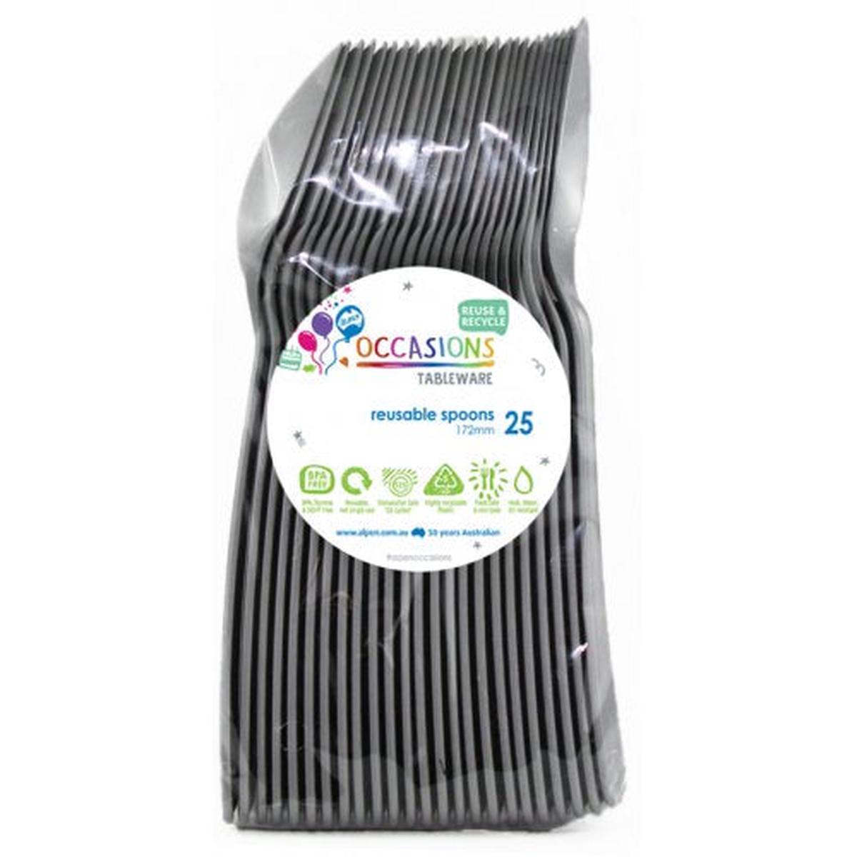 Reusable Spoons Silver 20Pk