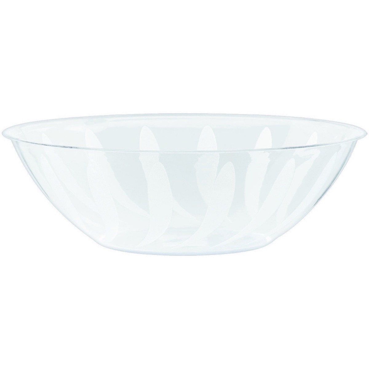 Swirl Bowl Clr - Plas