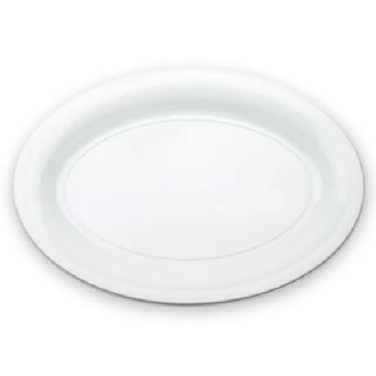 White Oval Tray 275mm x 390mm Pk3