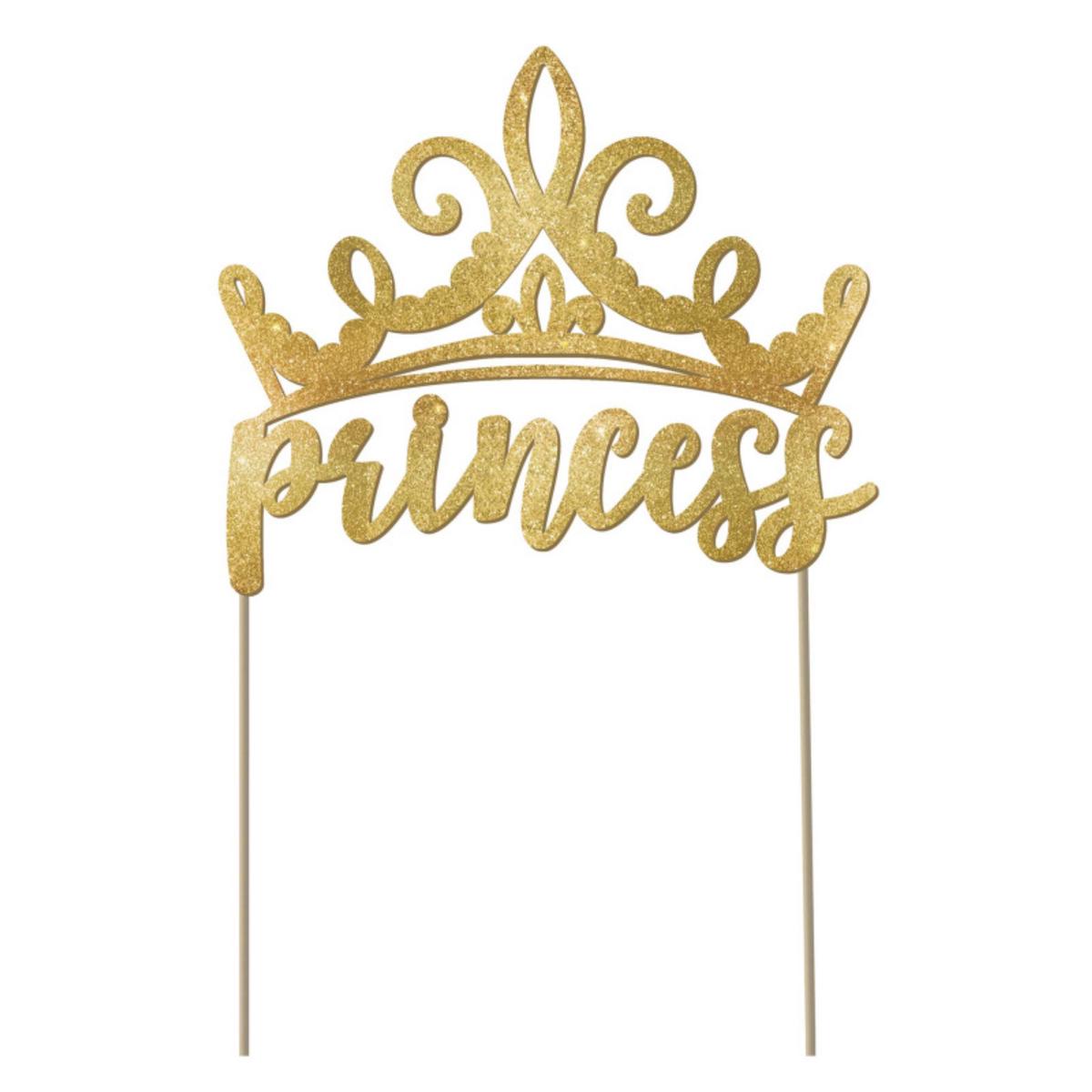 Disney Princess Once Upon A Time Glittered Cake Pick
