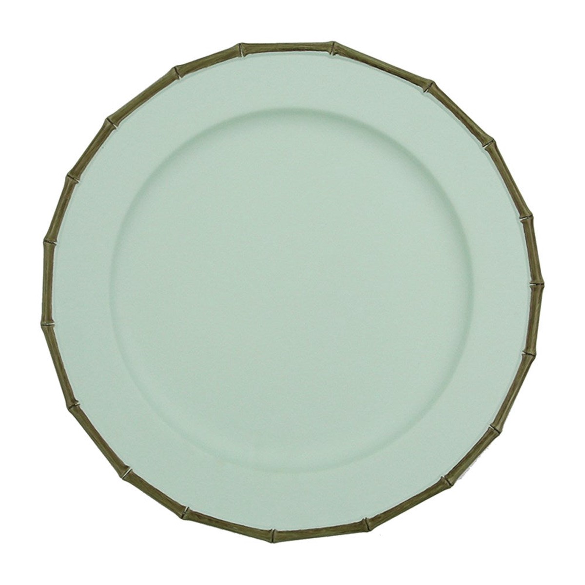 Mint Bamboo Look Charger Plate 33Cm