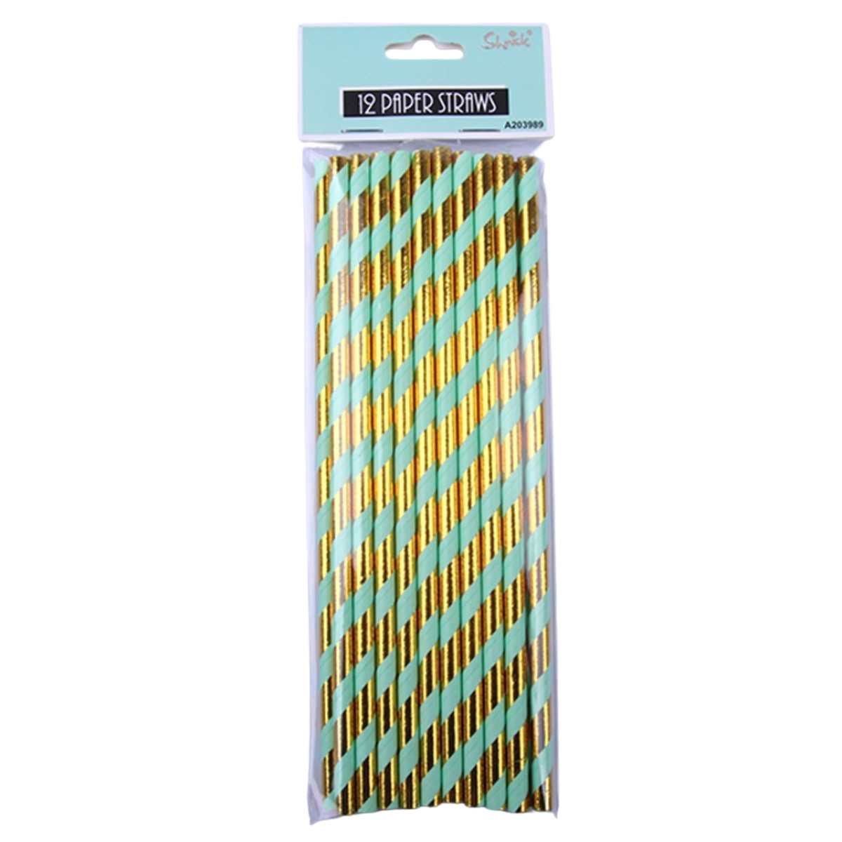 Paper Straws Luxe Mint Pk Of 20