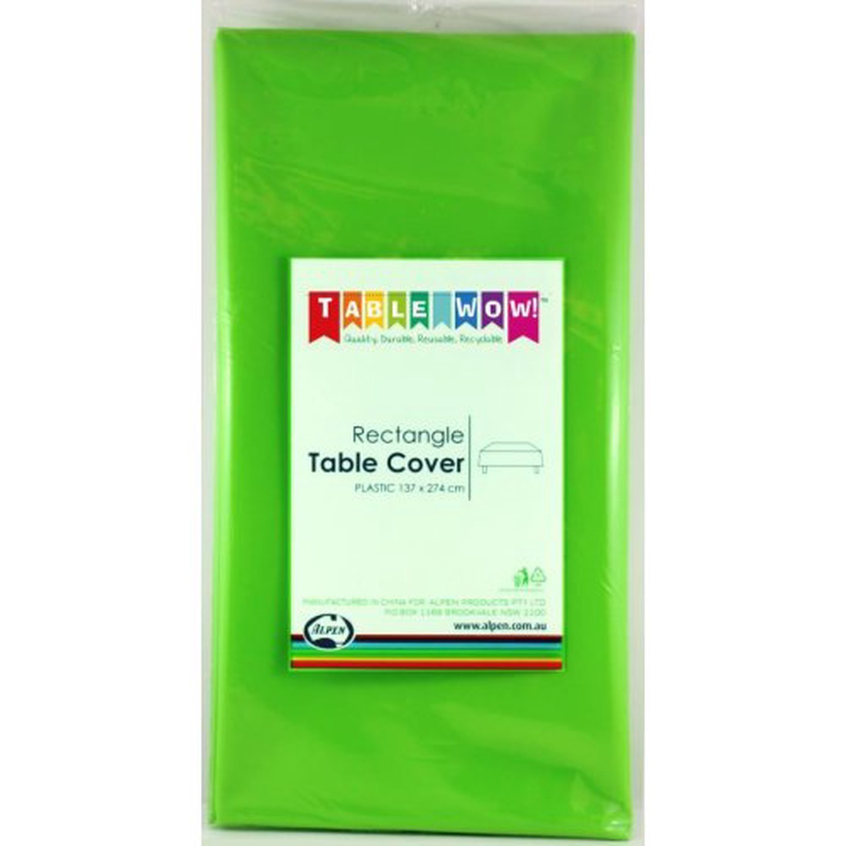 Rectangle Tablecover Lime