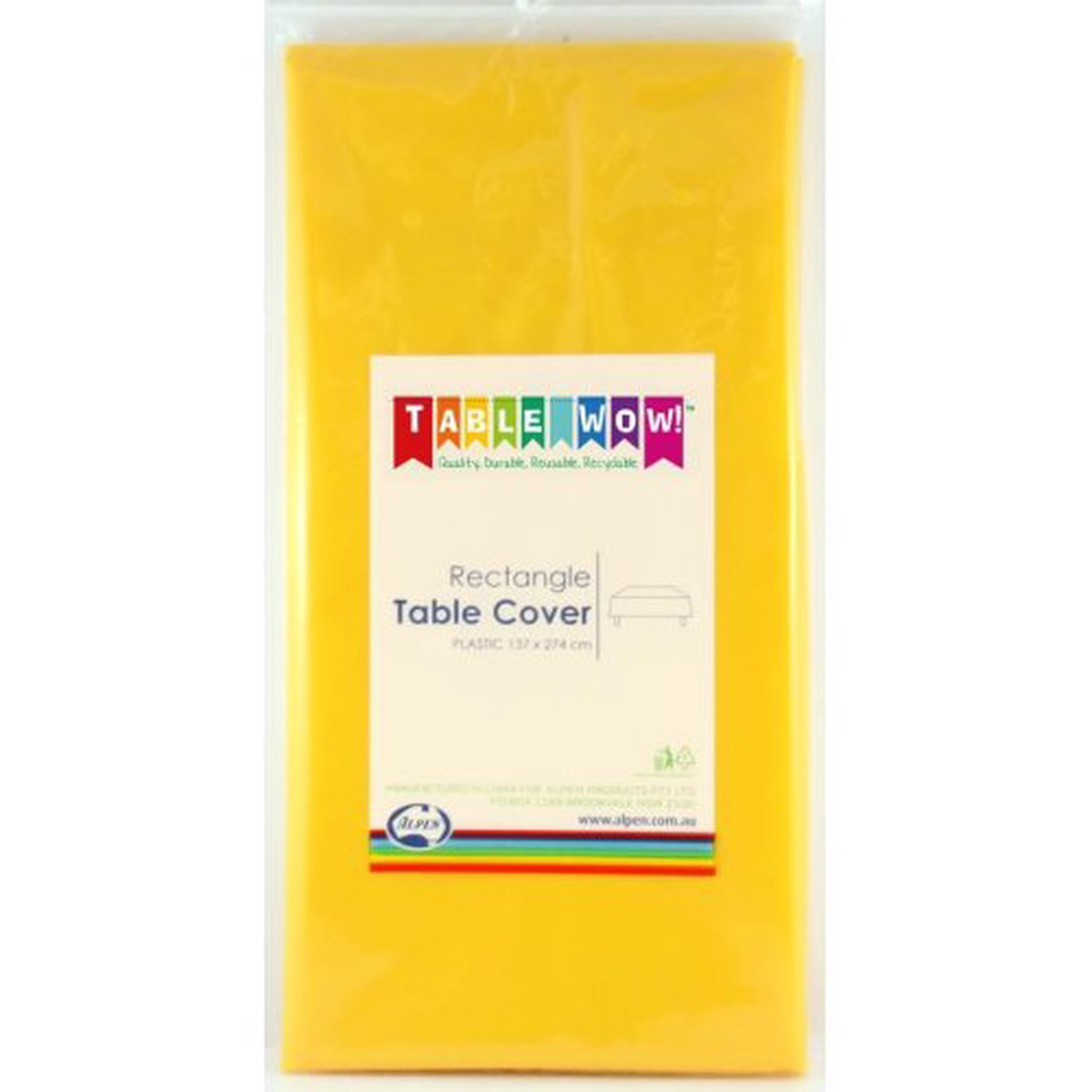 Rectangle Tablecover Yellow