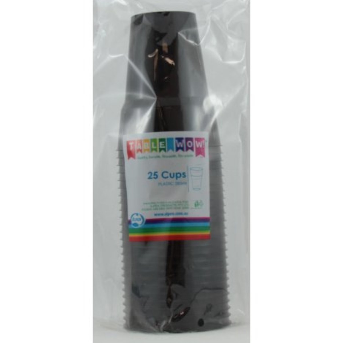 Reusable Cup 285ml Black 20Pk