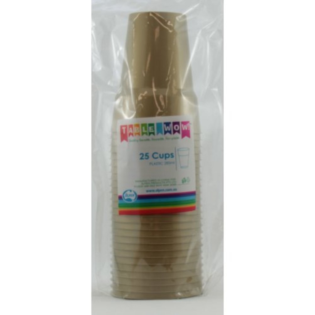 Reusable Cup 285ml Gold 20Pk