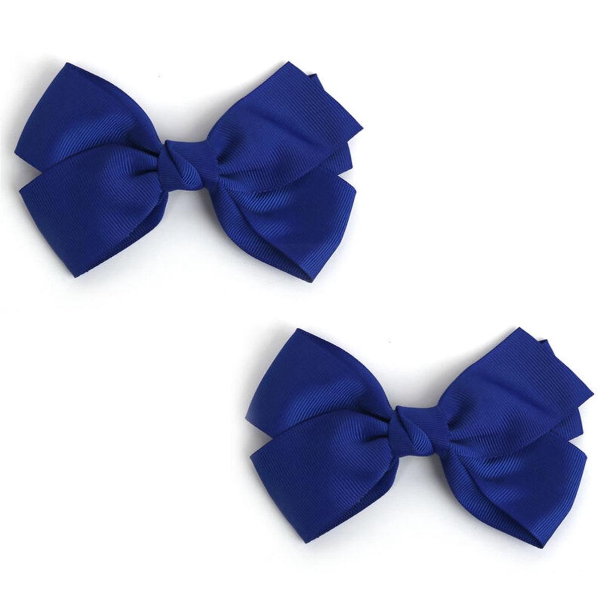 2PK BOW HAIR CLIPBLUE