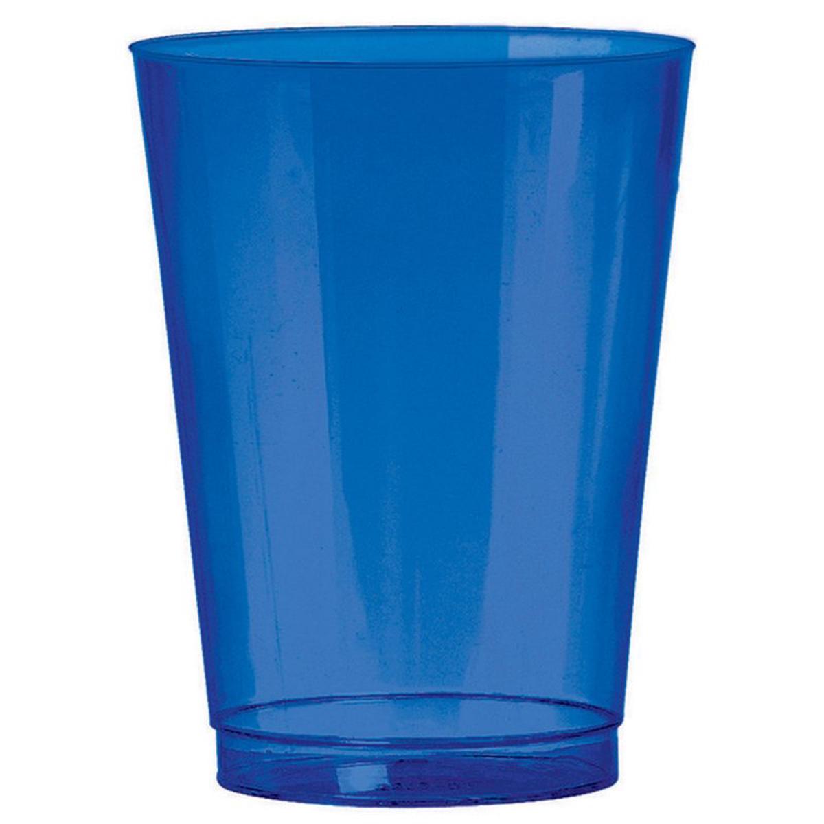 Big Party Pack Plastic Tumblers Bright Royal Blue 266ml 72pk