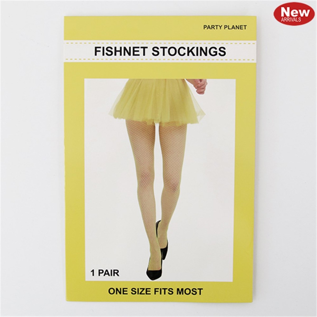 Fishnet Tights Yellow