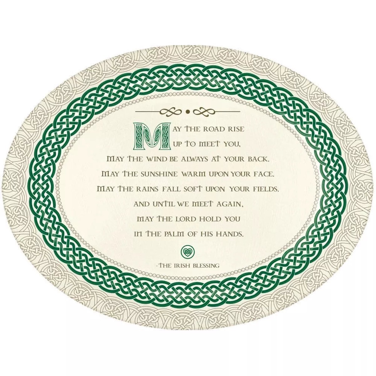 Irish Blessing Oval Melamine Platter