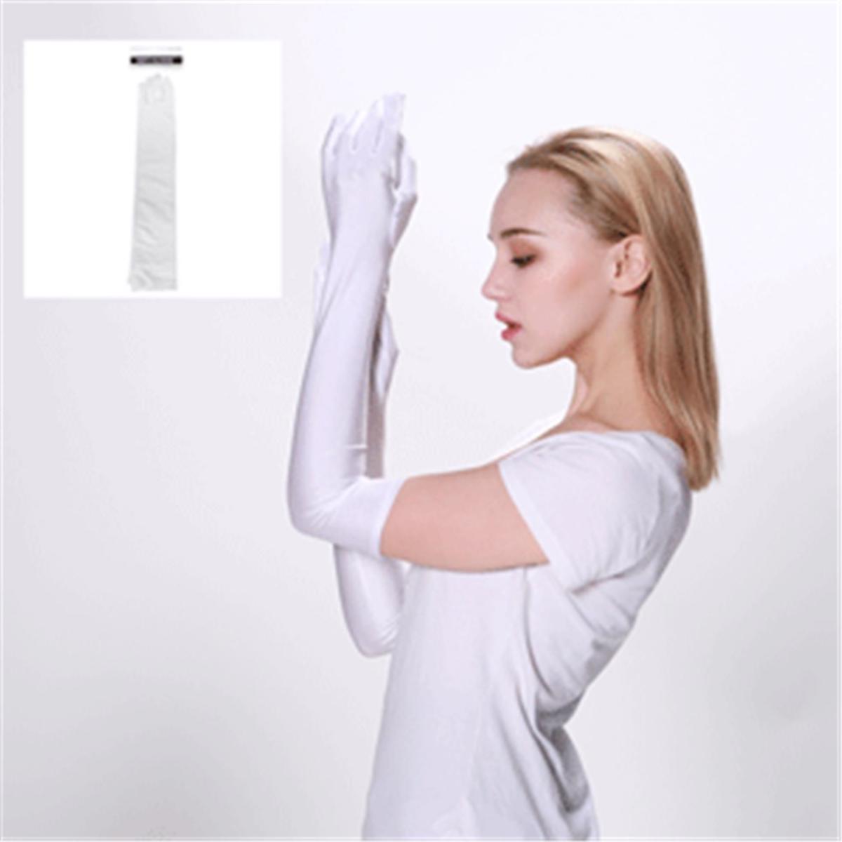 LONG GLOVES-WHITE