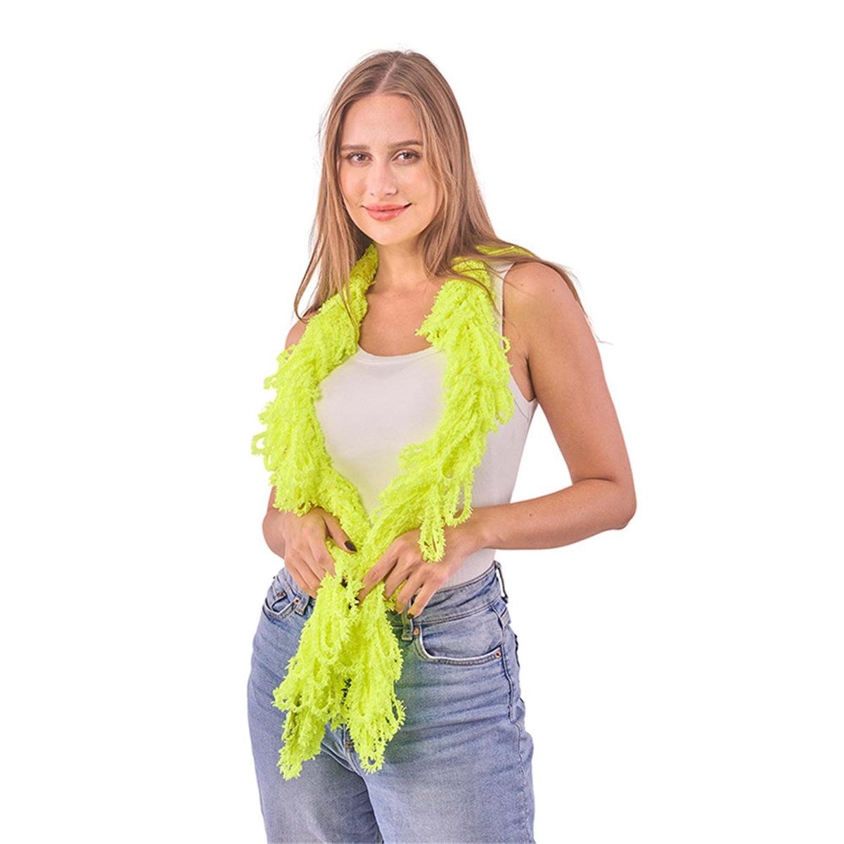 Polyester Boa Yellow 150Cm