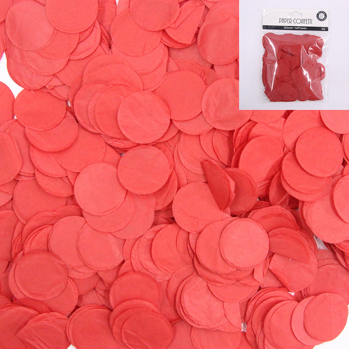 Red Confetti 25Mm - 20G