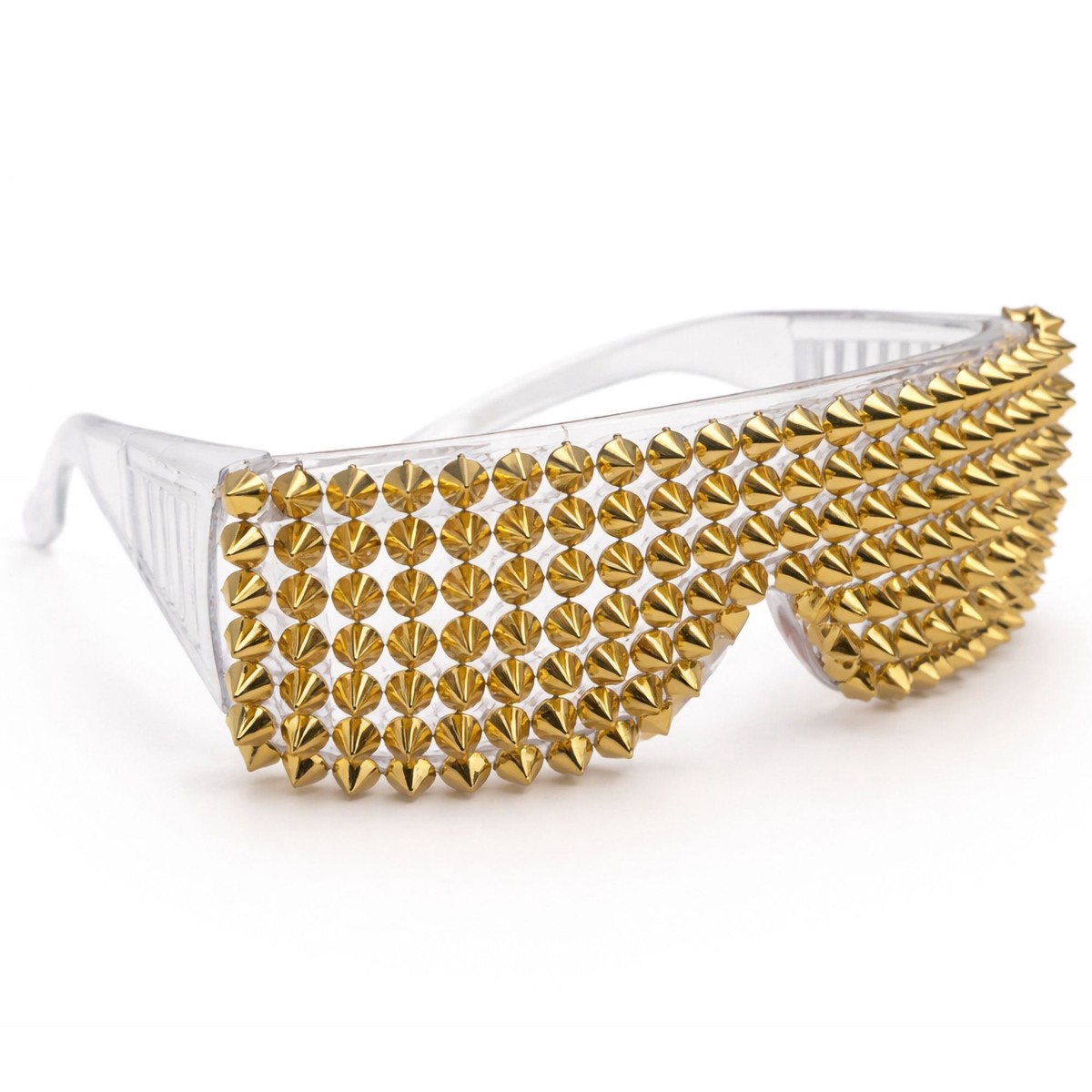 Spike Visor Party Glasses Gold 14+