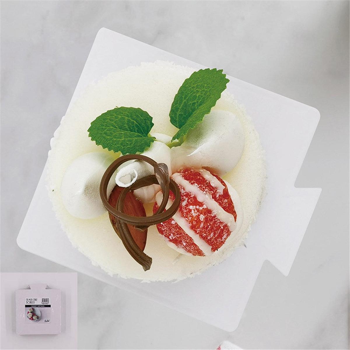 Square Cake Boards 9Cm White 12Pk