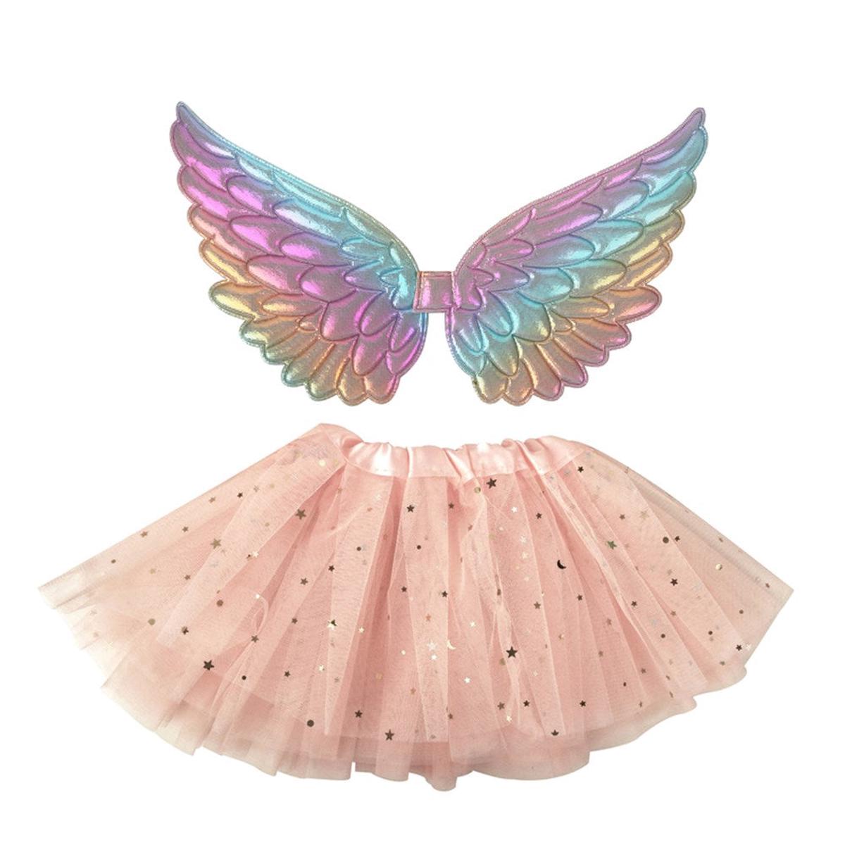 Toddler Coral Wings & Tutu Set-12-24 Months