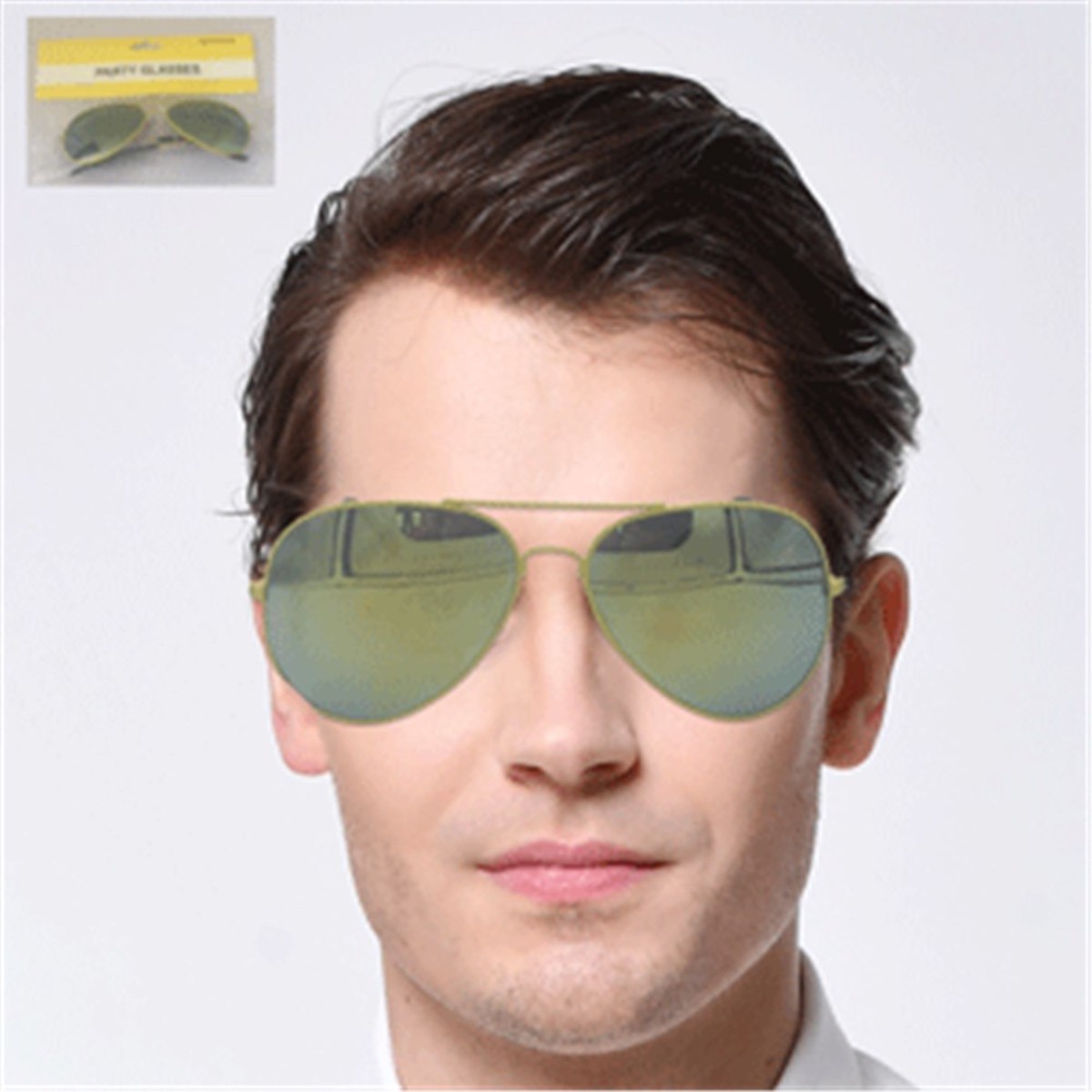 Aviator Glasses-Yellow