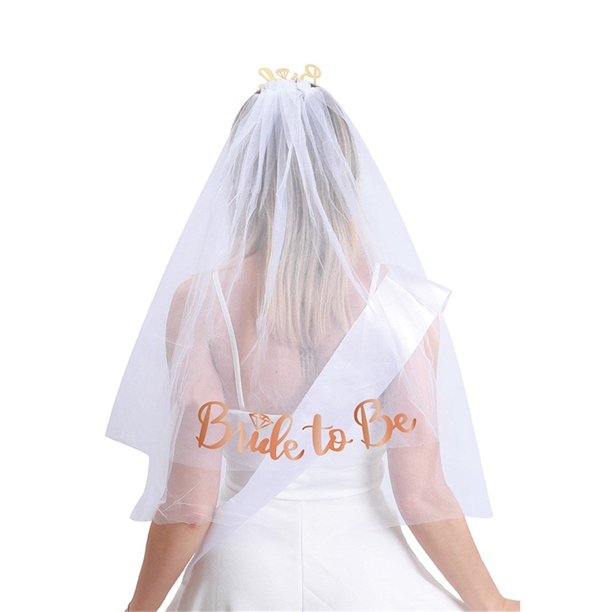 Bride To Be Veil?Rose Gold