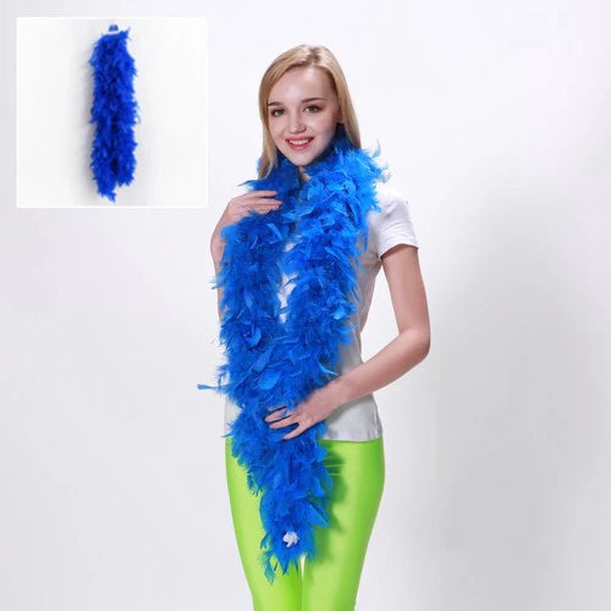 FEATHER BOA-BLUE 150CM 60G