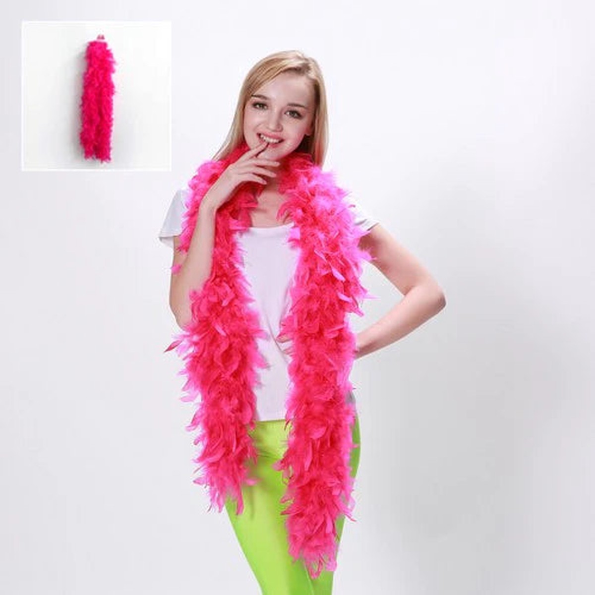 FEATHER BOA-PINK 150CM 60G