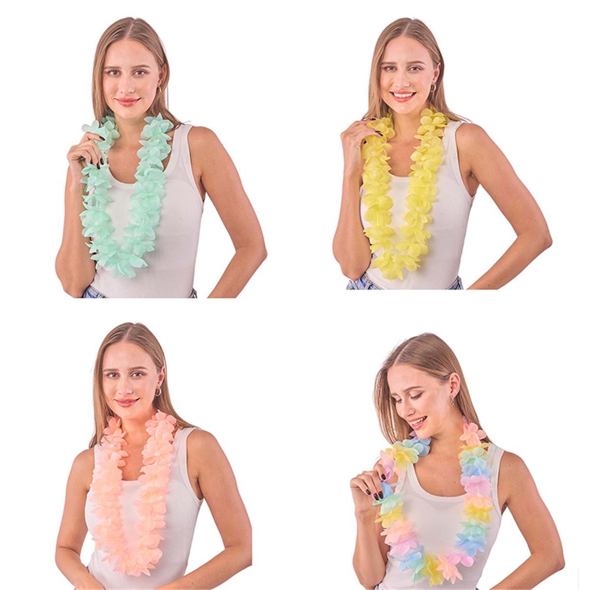 Hawaiian Lei 4 Asstd Pastel