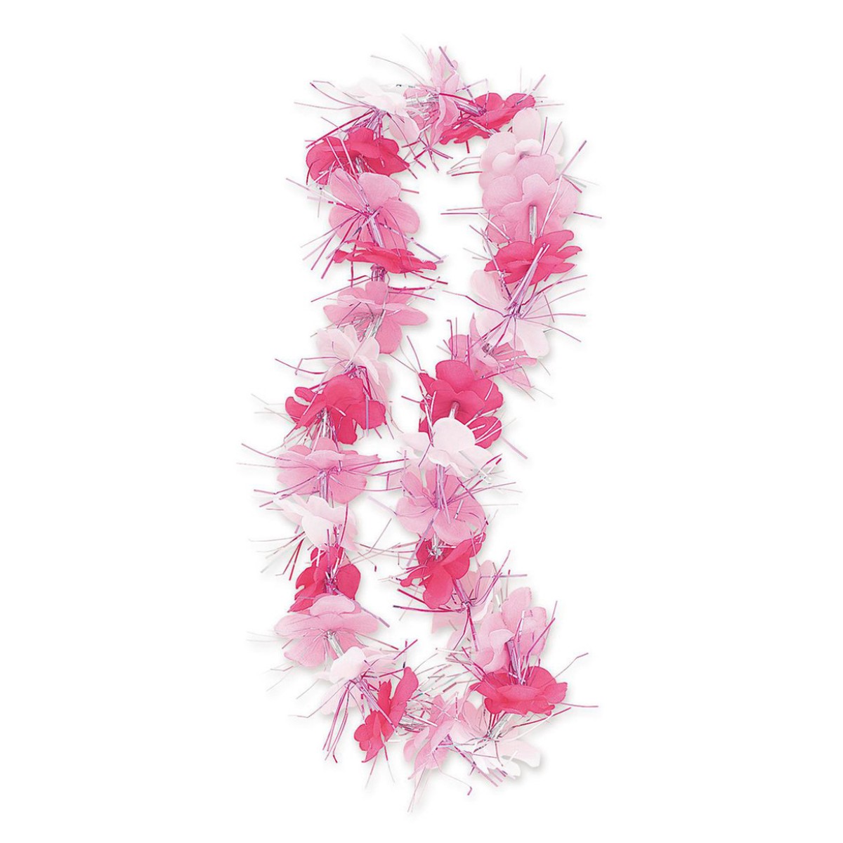 Luau Dazzle Lei 84cm (33in) - Pink And White