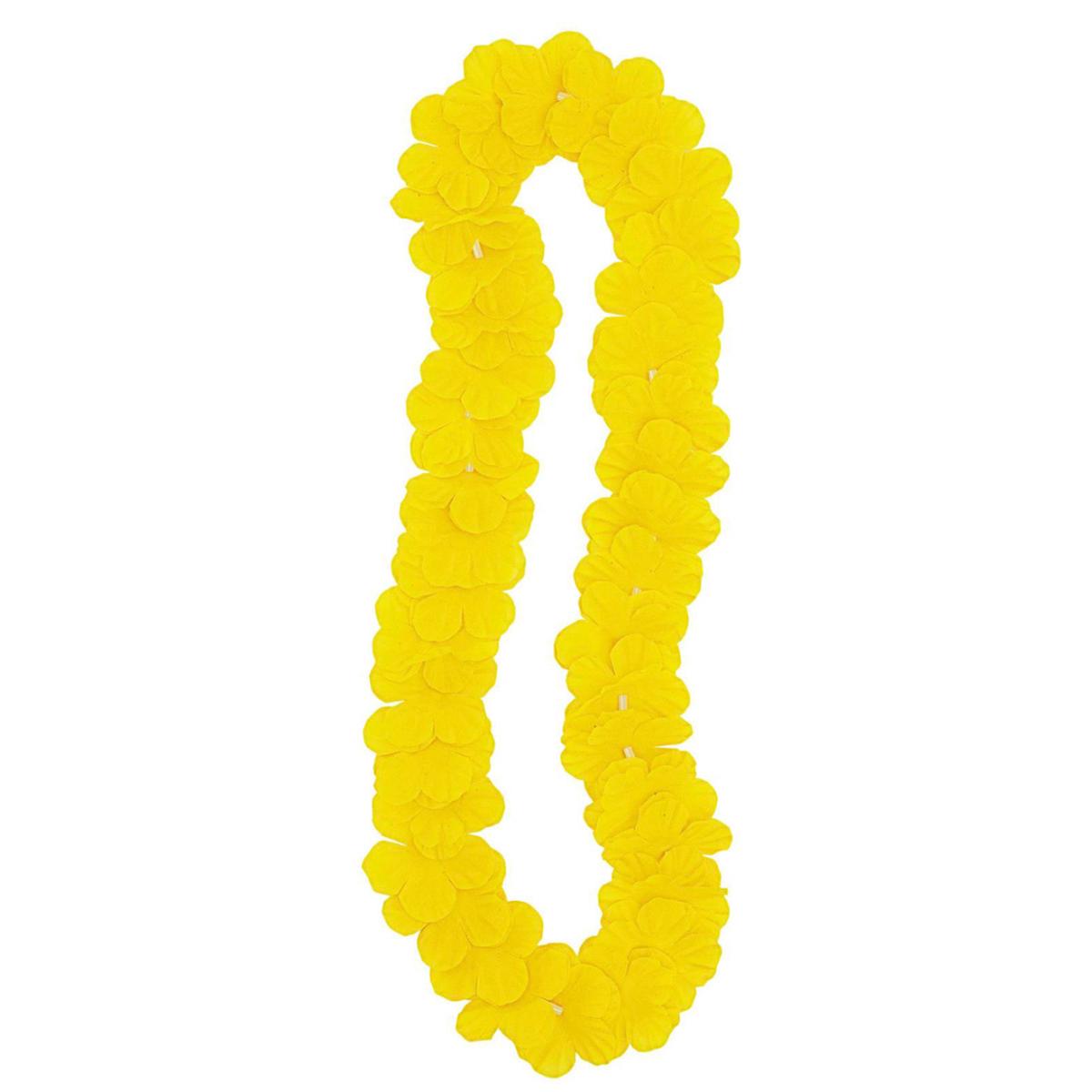 Luau Flower Lei 106cm (42in) - Yellow