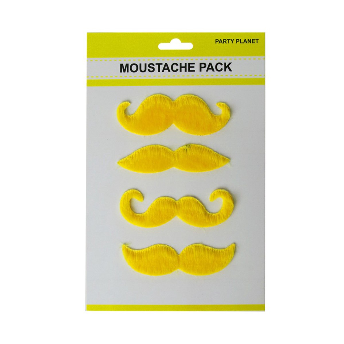 Moustache Pack-Yellow Assorted