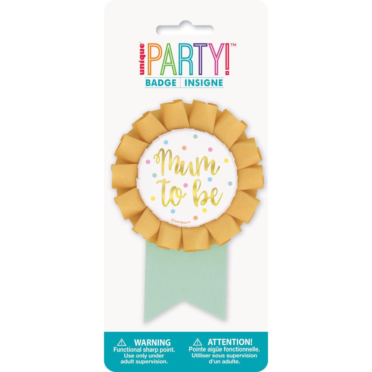Mum To Be Foil Stamped Award Ribbon
