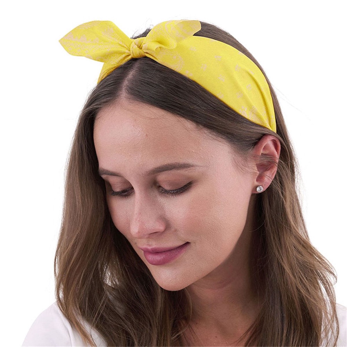 RETRO PRINTED HEADBANDYELLOW