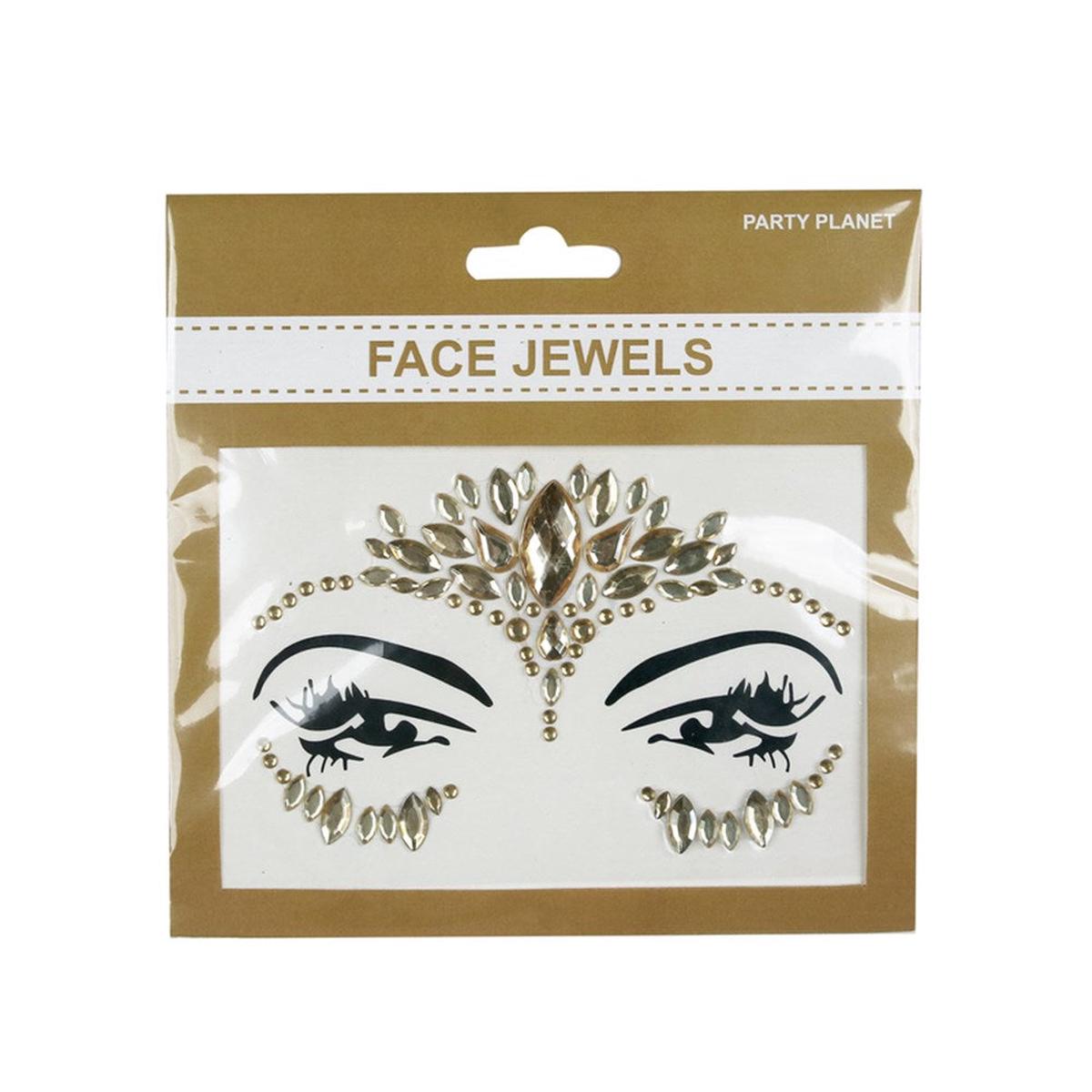STICK ON GOLD FACE JEWELLERY