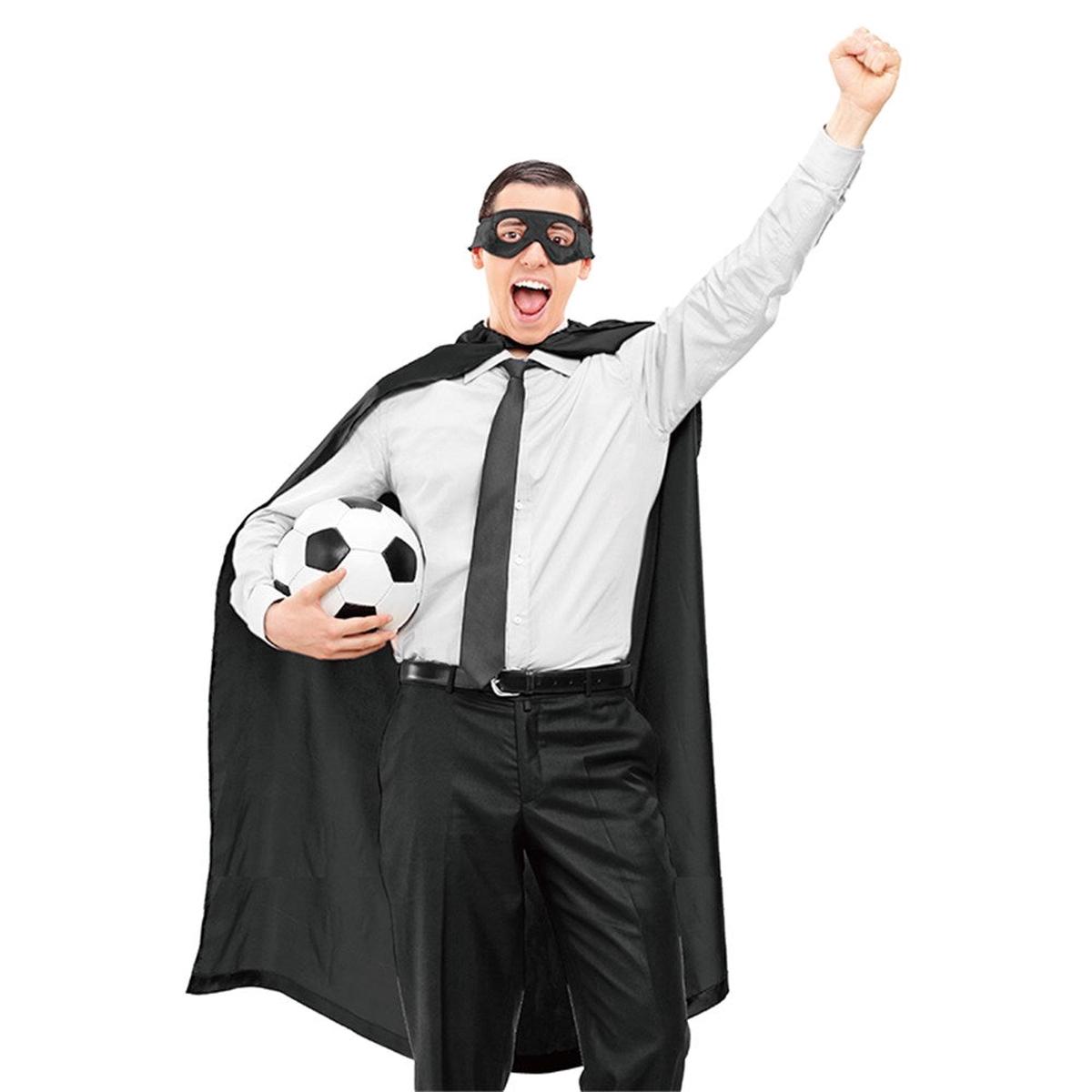 TEAM SUPPORTER CAPE BLACK 120CM