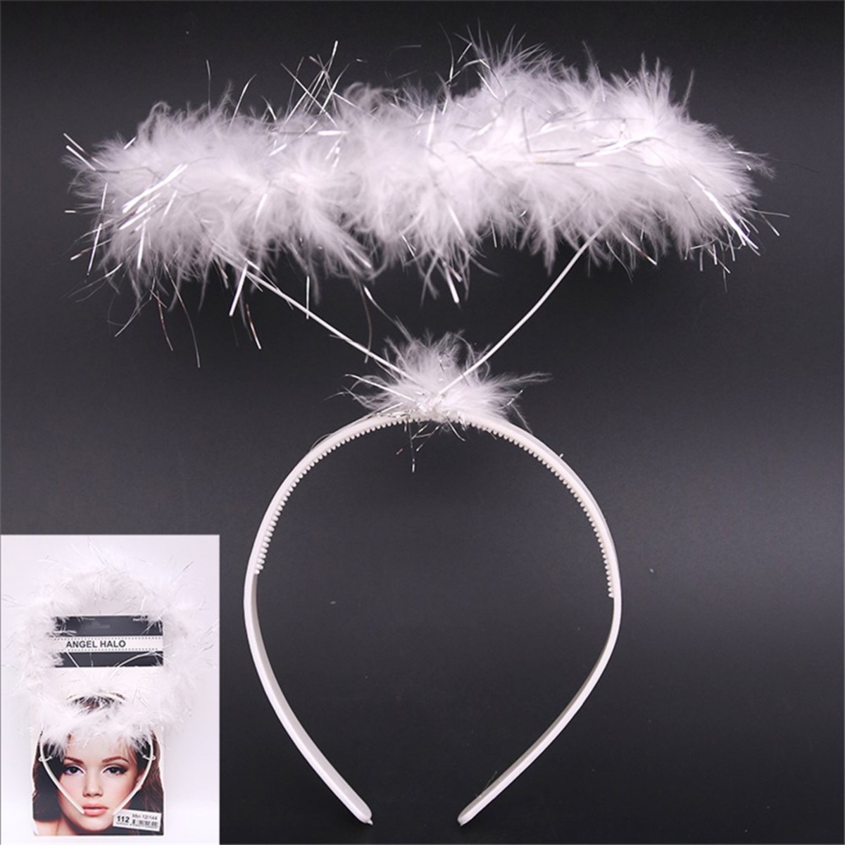 WHITE HALO HEADBAND