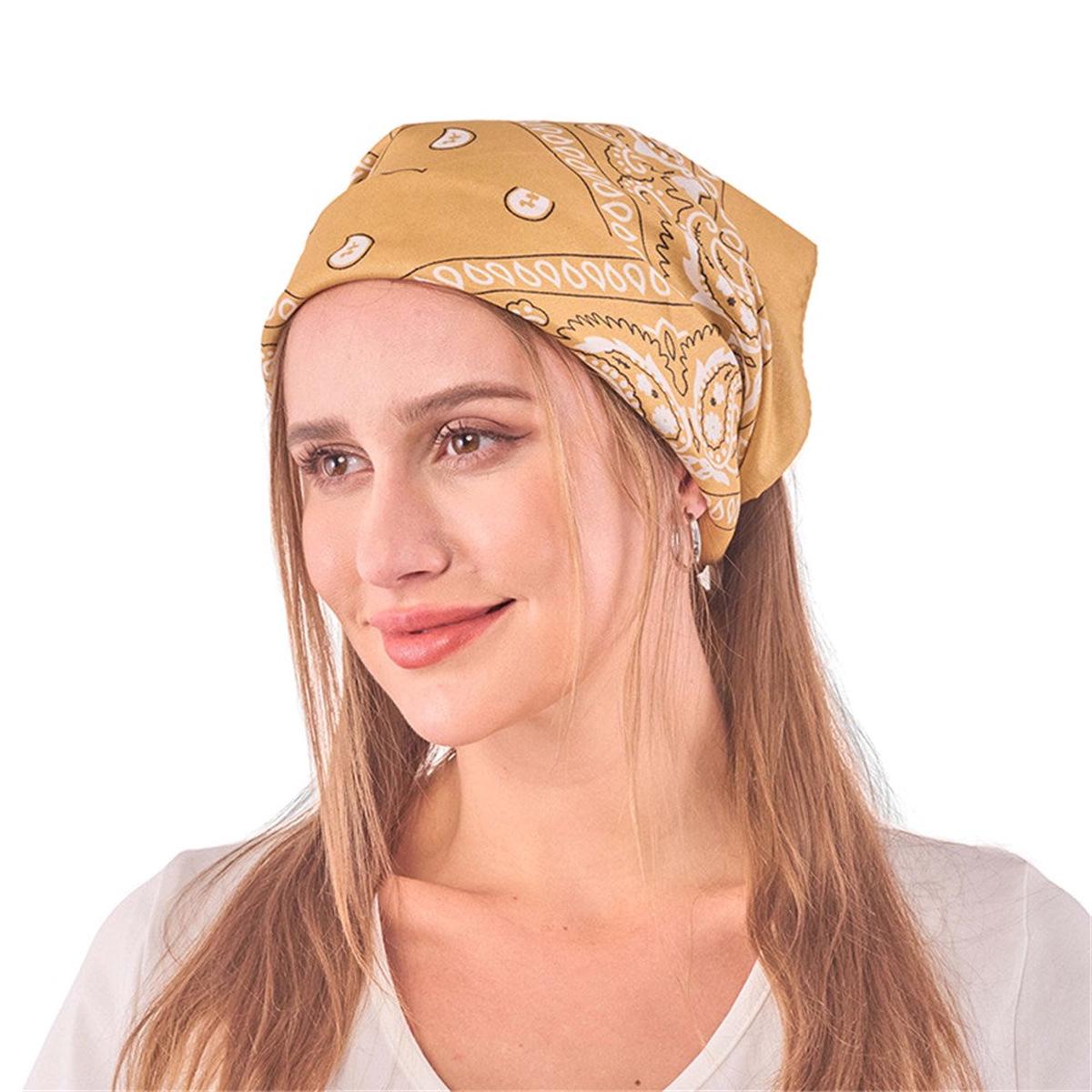 Bandana Printed - Gold