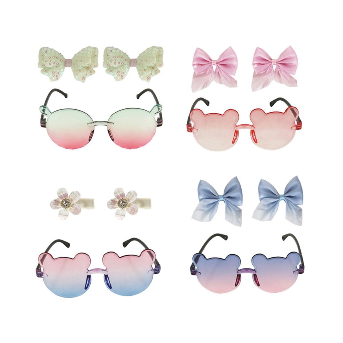 Hair Clips & Glasses 4 Assorted Colour
