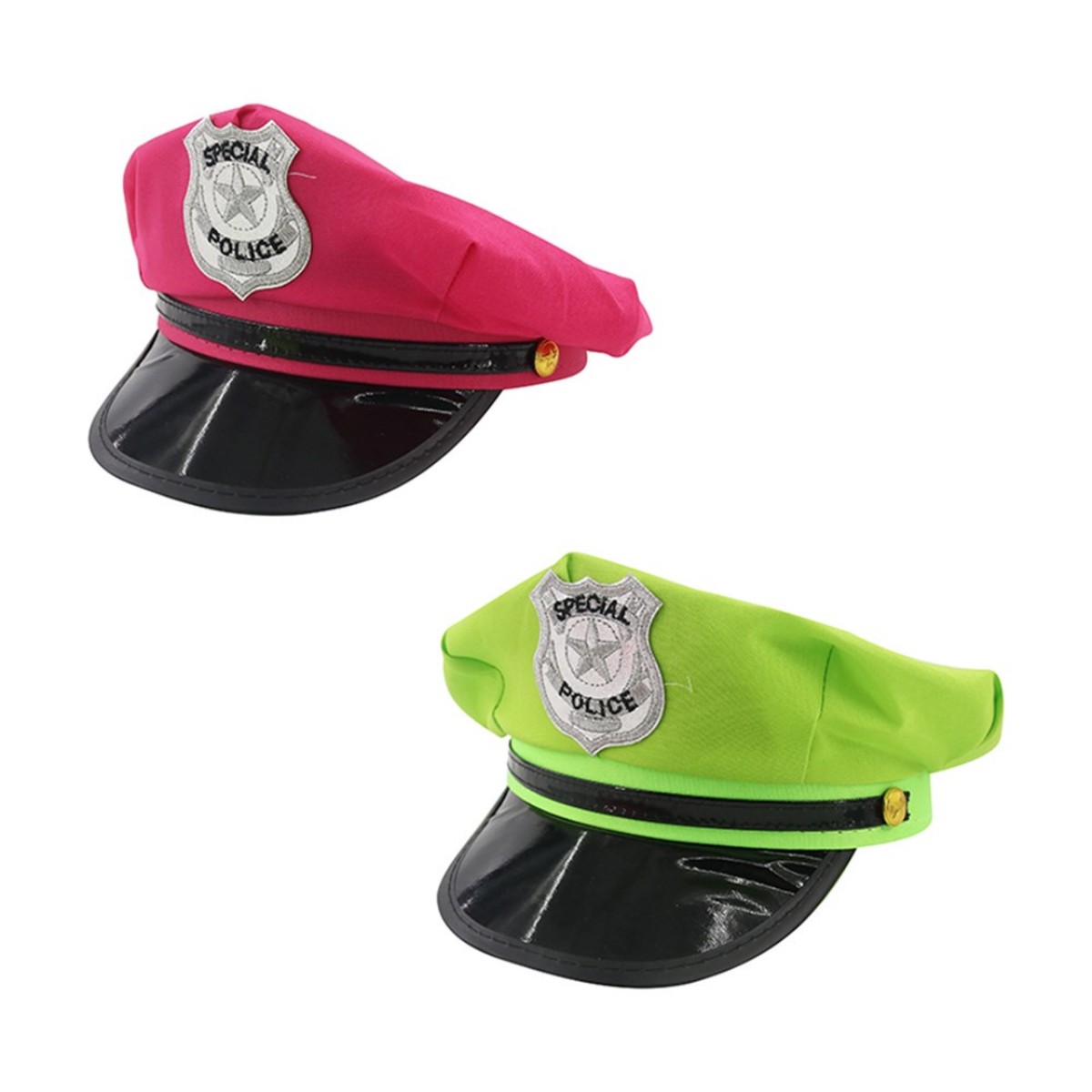 Neon Police Hat Assorted