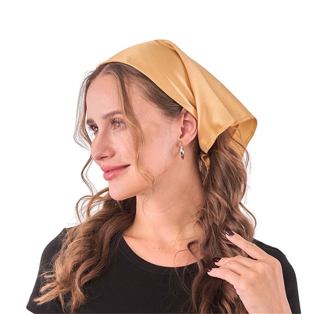 Printed Gold Bandana 50X50Cm