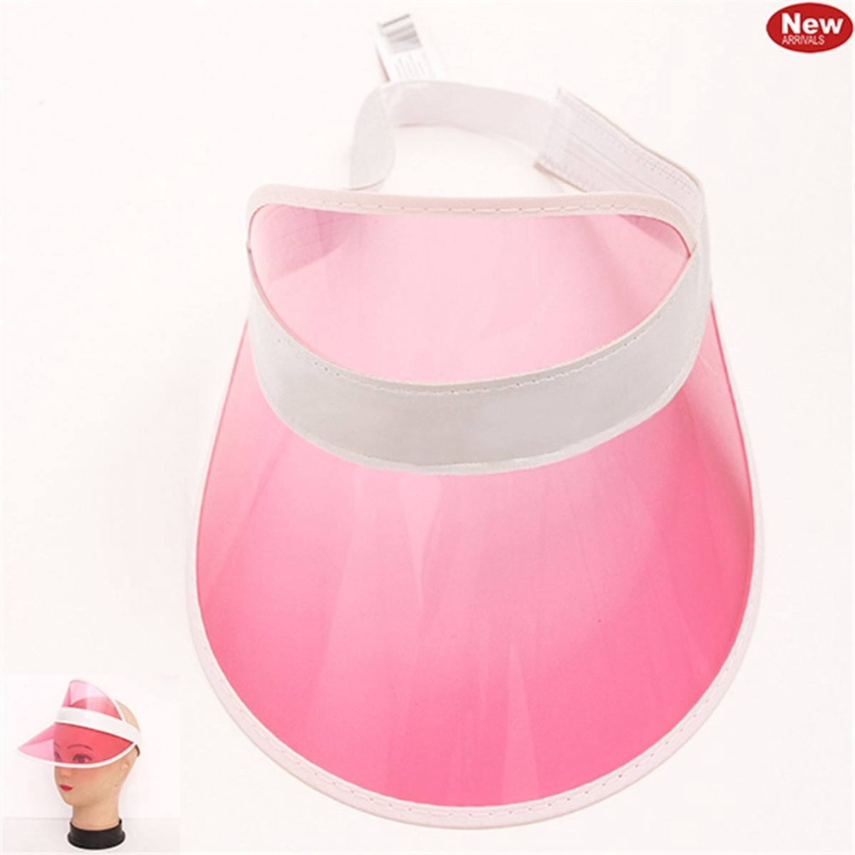 Sun Visor Party Hat-Pink
