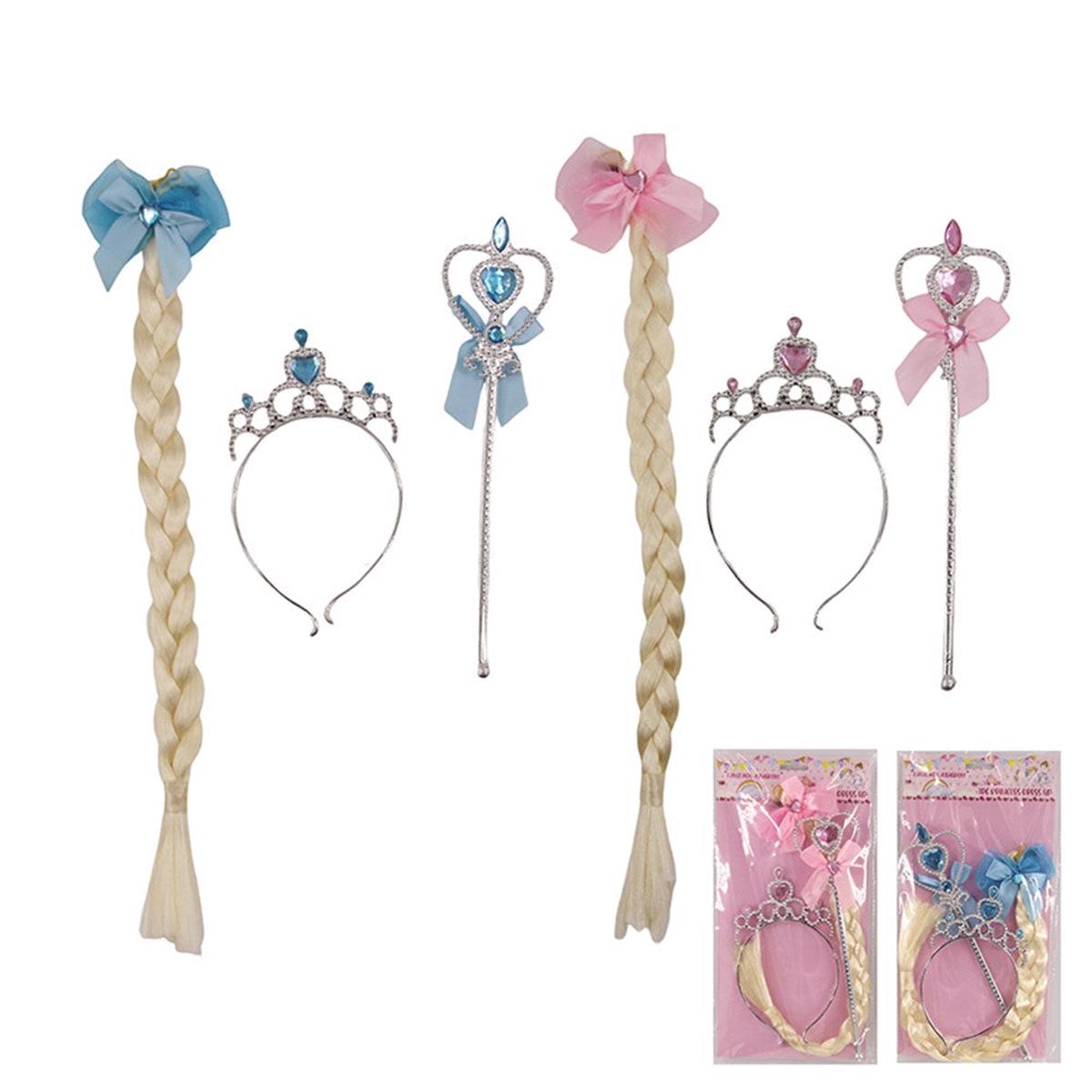 2A 3PC PRINCESS KITBRAID EXTENSION, WAND, TIARA