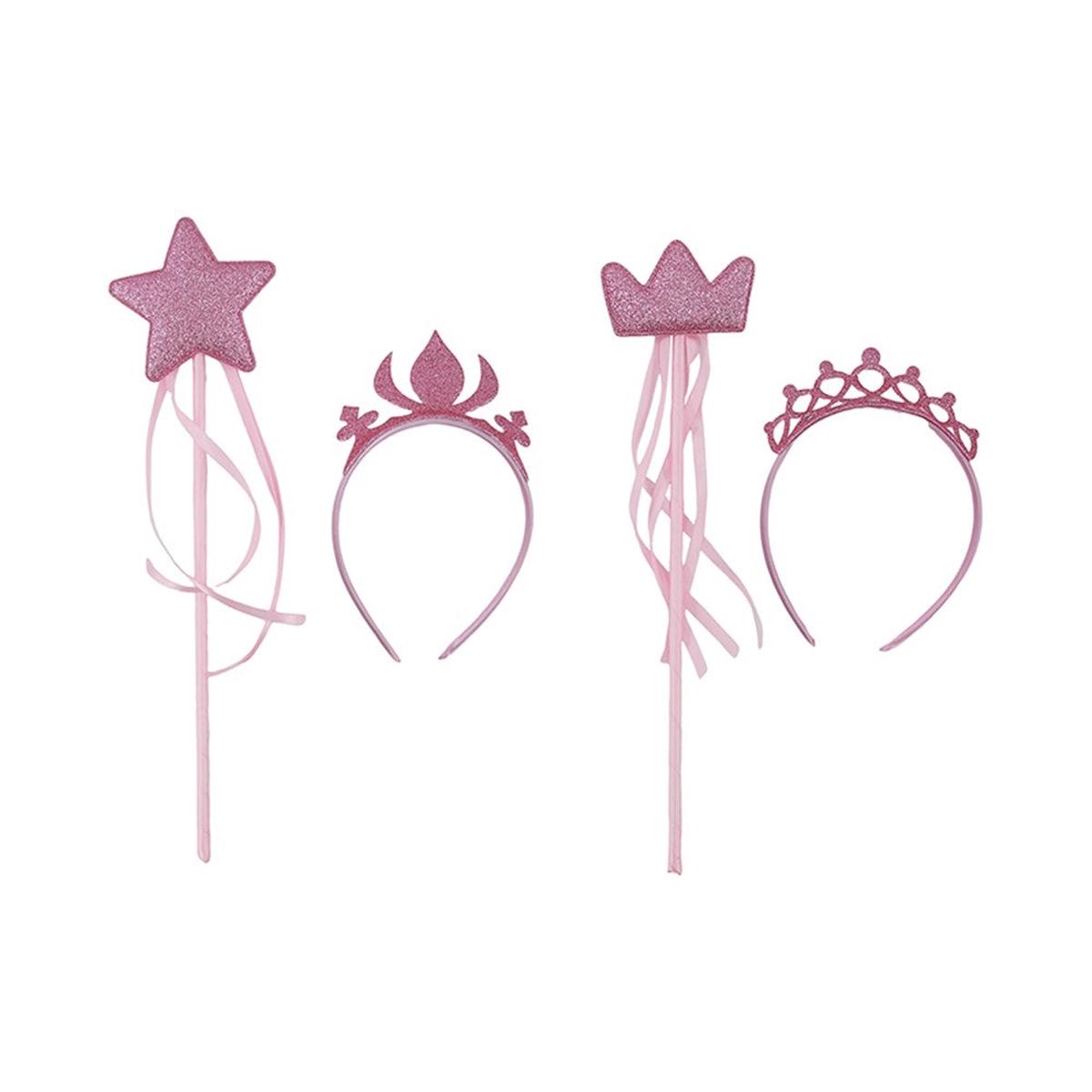2PC TIARA HEADBAND & STAR WAND SET
