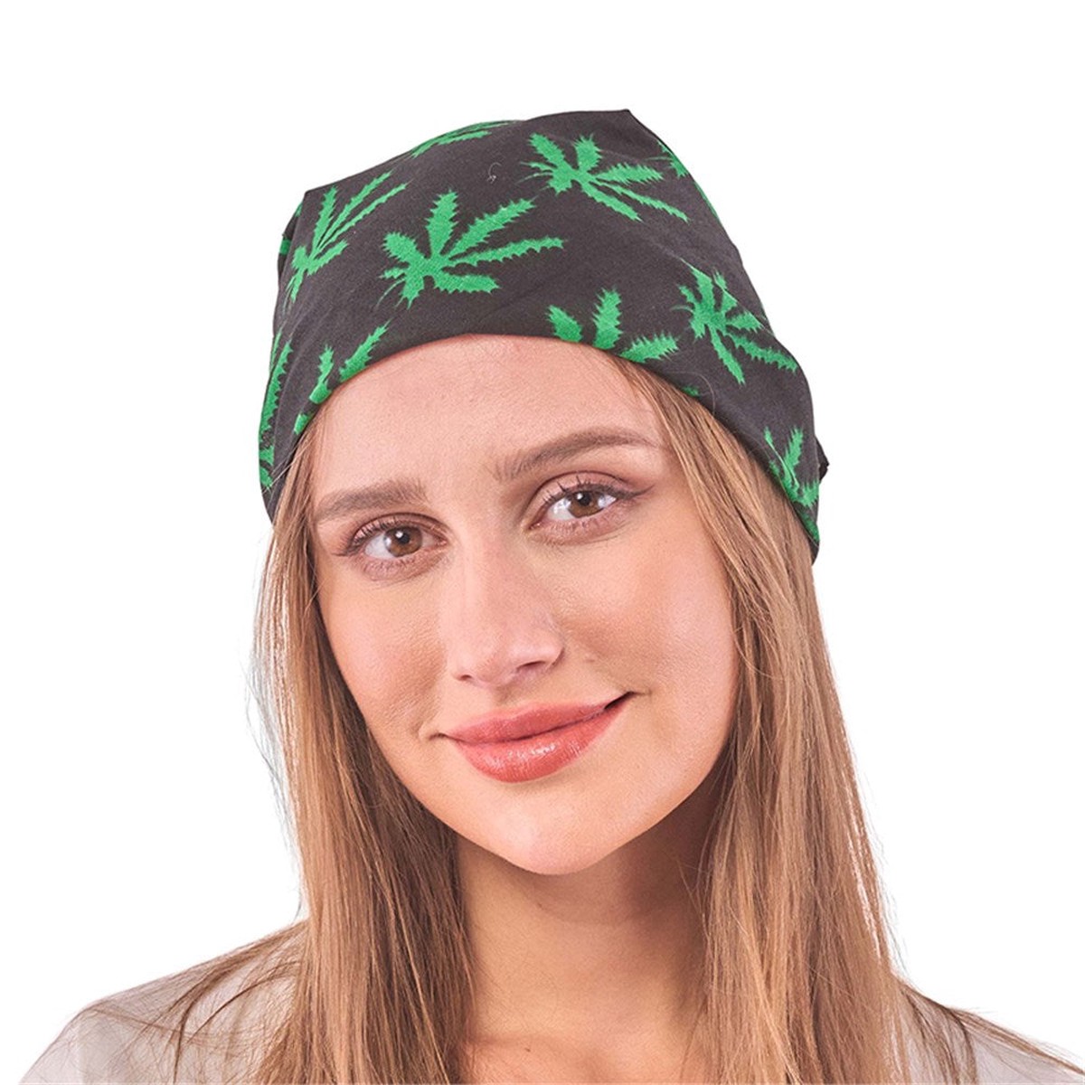 50CM MARIJUANA LEAF BANDANA
