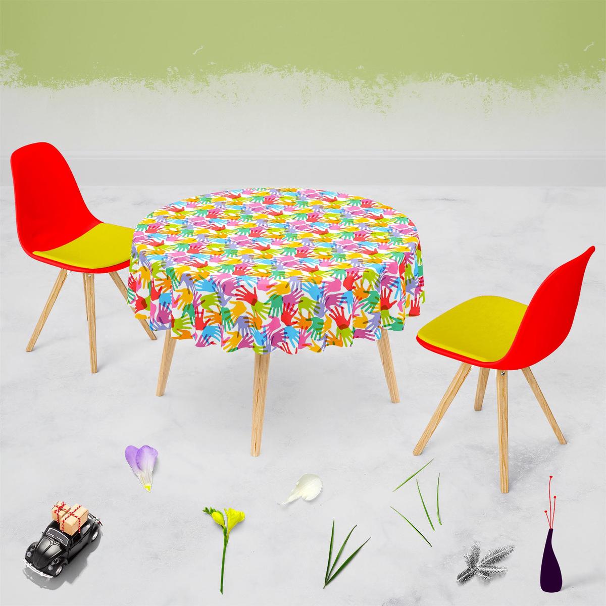 Handprint Table Cloth Cover
